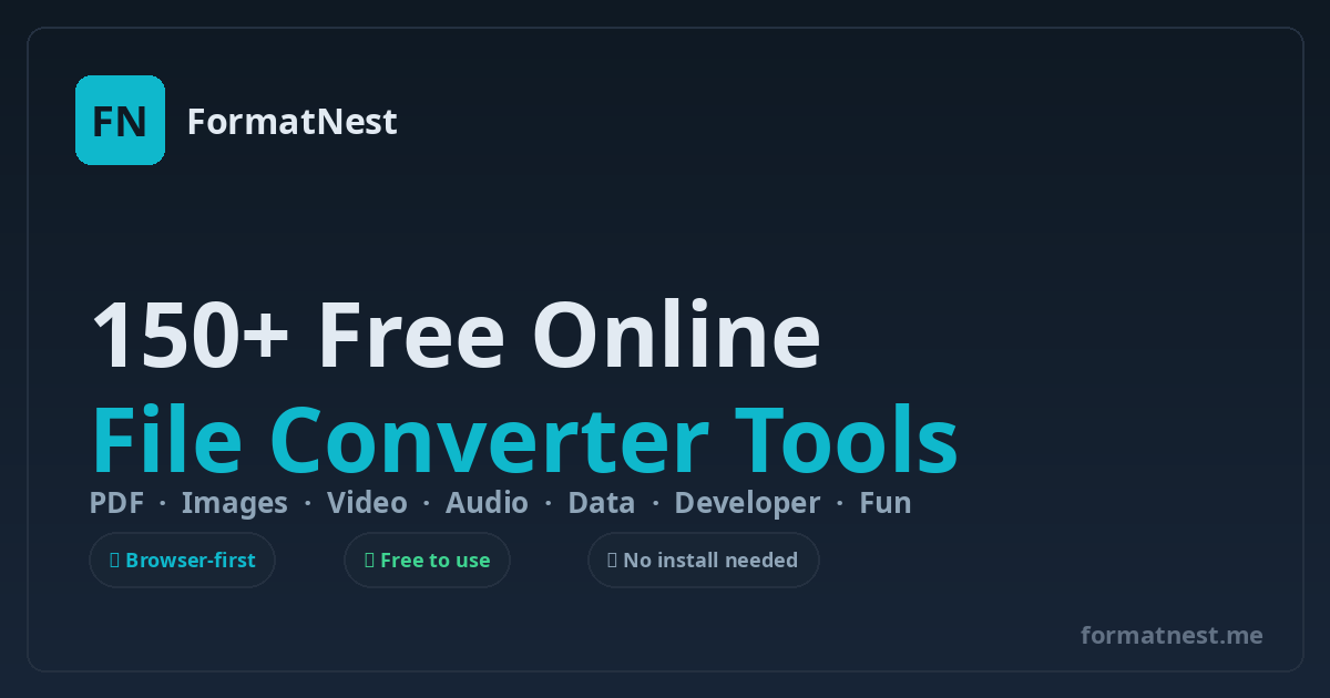Free Online File Converter — PDF, Image & 150+ Tools preview